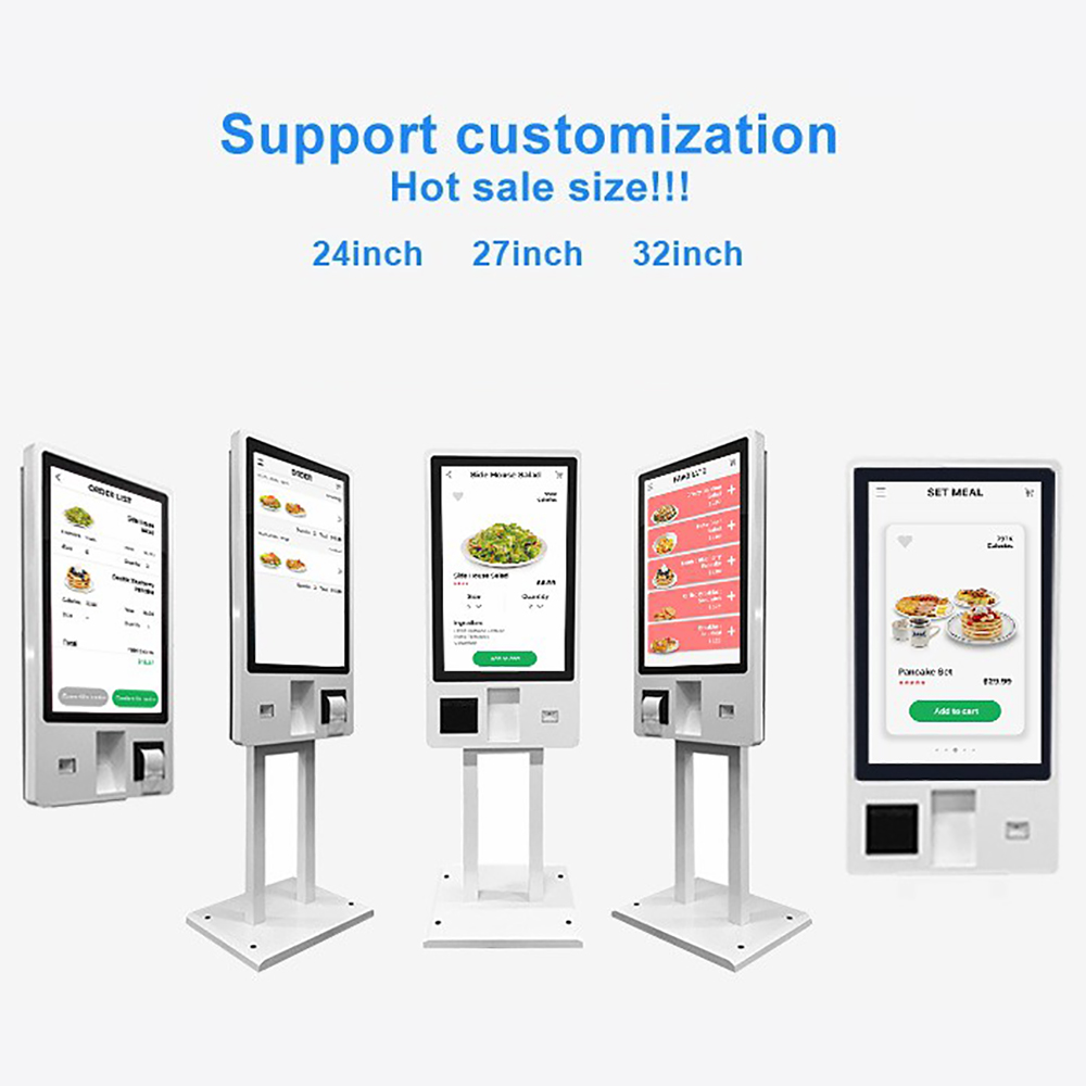 MS-S6 Customised wall mounted touch screen cashier kiosk