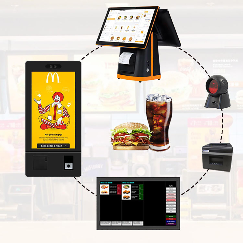 MS-S9 Restaurant self-service Visa card cashless kiosk