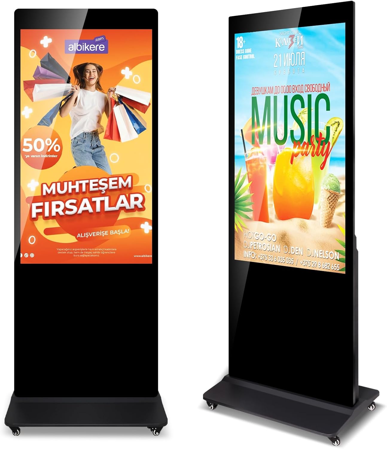 Multi-Size LCD Digital Signage: Split Screen and Multi-Playback
