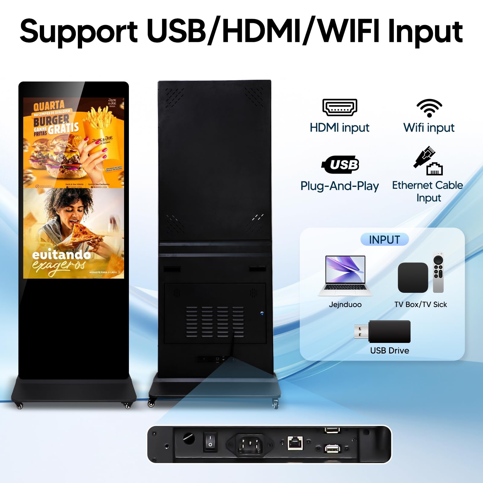 Multi-Size LCD Digital Signage: Split Screen and Multi-Playback