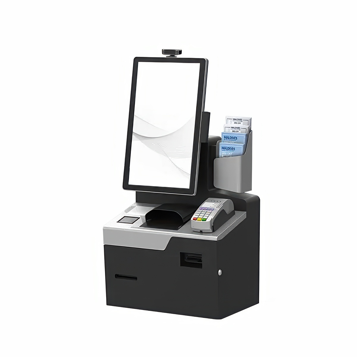 Hotel Self - Service Kiosk with Key Dispenser & OCR Scanner