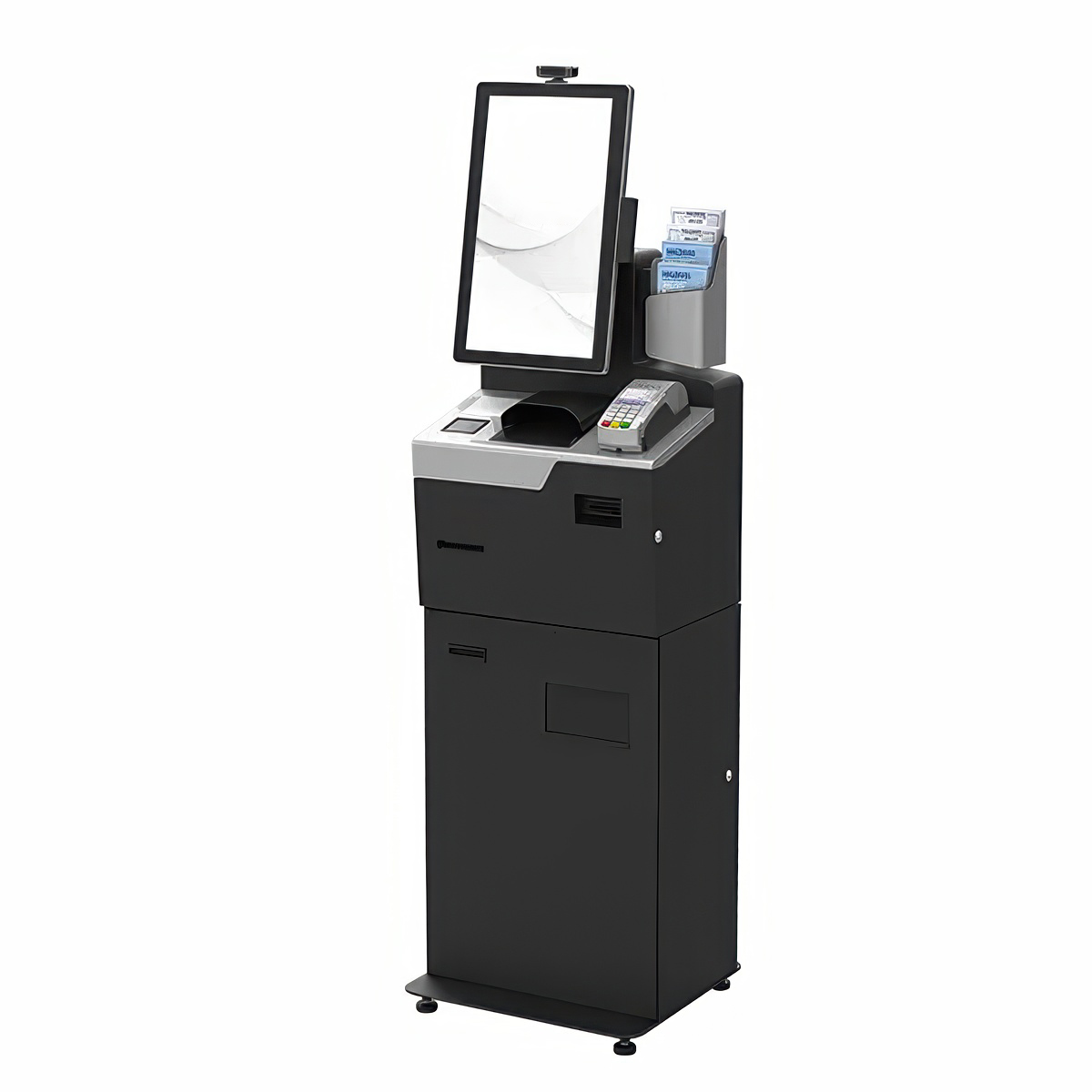 Hotel Self - Service Kiosk with Key Dispenser & OCR Scanner