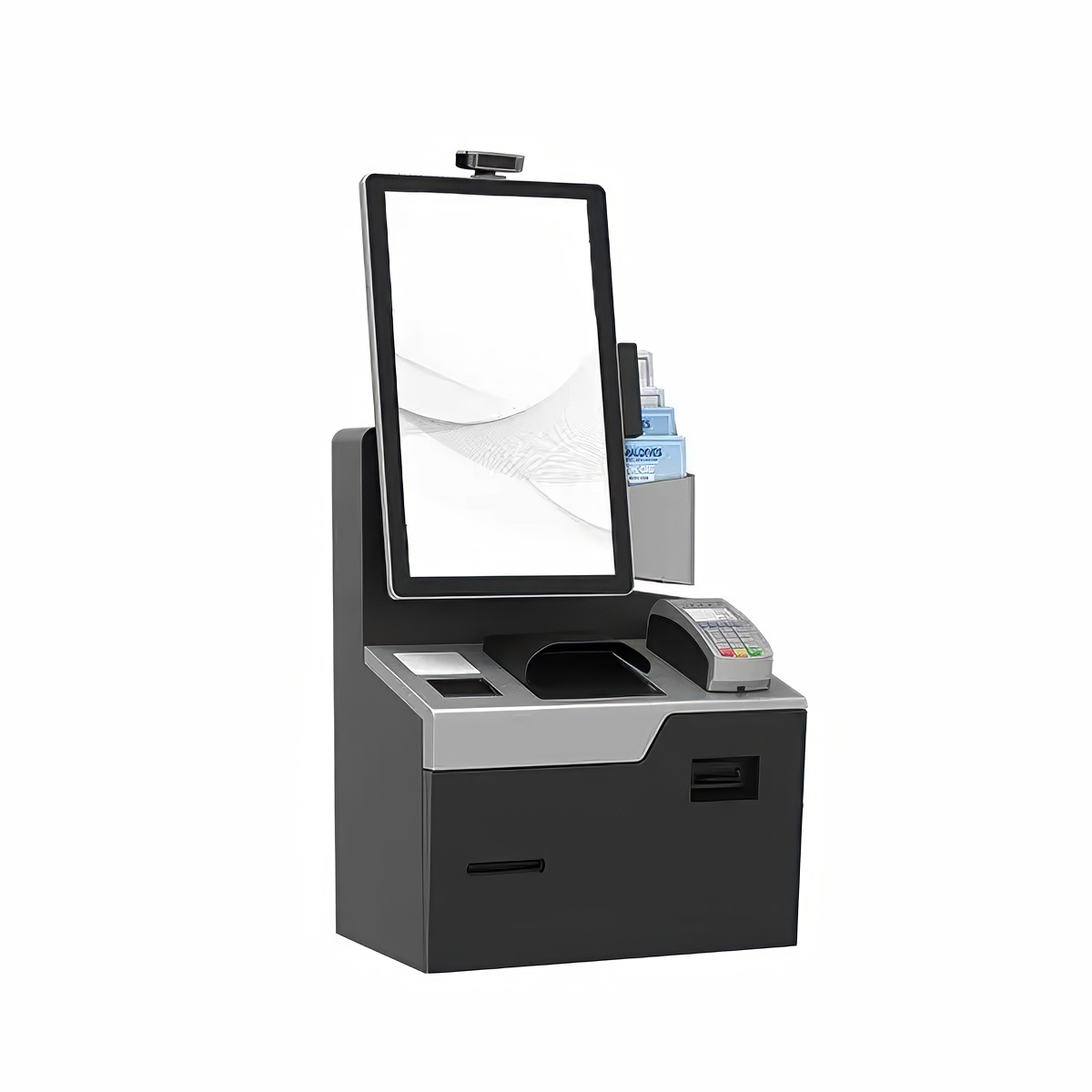 Hotel Self - Service Kiosk with Key Dispenser & OCR Scanner